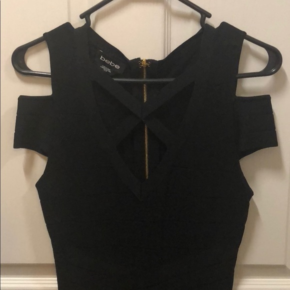 Black bebe bandage dress - Picture 2 of 4